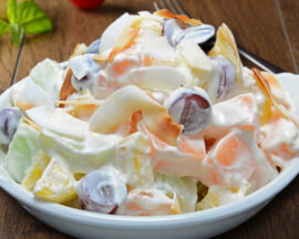 Fruit Salad with Cream