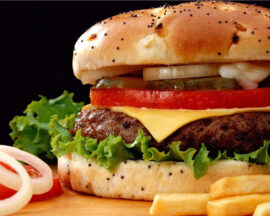 Vegetable Cheese Burger