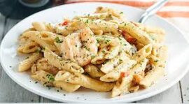 Pene Pasta In Alferedo Sauce