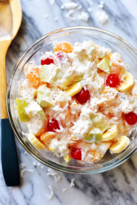 Fruit Salad with  Cream